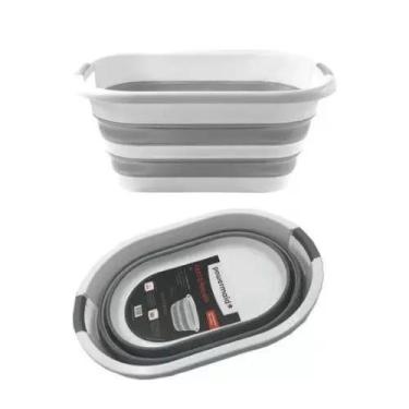 Imagem de esto Dobrável de Silicone com Pegador Multiuso 26 Litros Powermaid - C