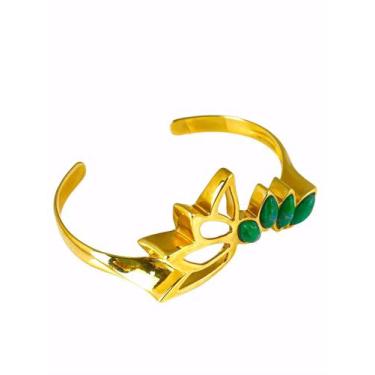 Imagem de Bracelete Flourish Howalita Verde Tam P - Ayla