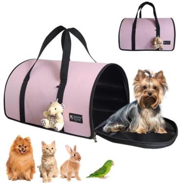 Imagem de Bolsa Transporte Pet Luxo Cães E Gatos Avião Preto rf04-2 - Joseph Mar