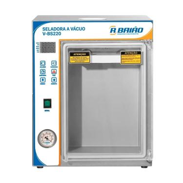 Imagem de Seladora a Vácuo de Câmara VBS220 Horizontal e Vertical Aço Inox 304 110V R.Baião