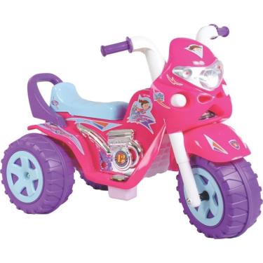 Imagem de Moto Elétrica Infantil Super GP Raptor Girl 12V com Painel Luzes e Sons Biemme Brinquedos