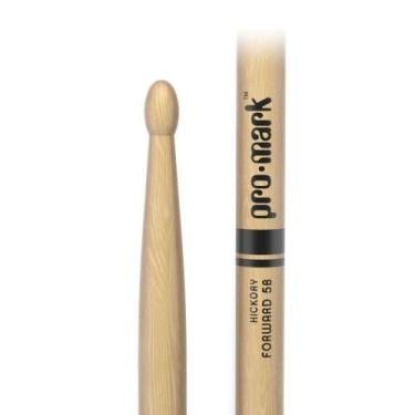 Imagem de Baqueta Foward 5B TX5BW American Hickory Ponta Ovalada Promark