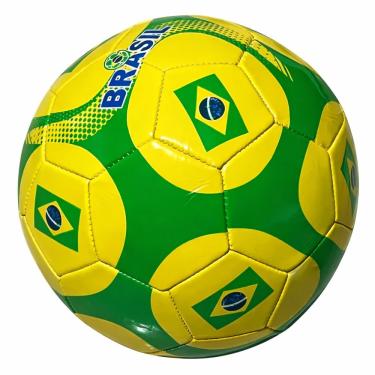 Imagem de Bola de Futebol Seleção Brasileira para Campo Treino e Lazer Verde Utimix Infantil Juvenil