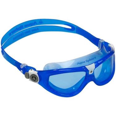 Imagem de Máscara de Natação Infantil Aquasphere Seal Kid 2  Lente Azul 180 com 