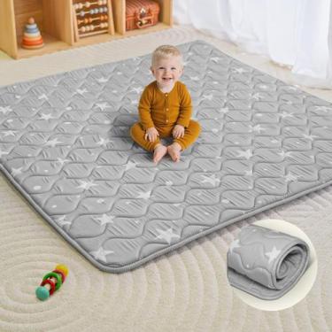Imagem de Baby Play Mat Beavtaens, 127 x 127 cm de espessura, dobrável, cinza