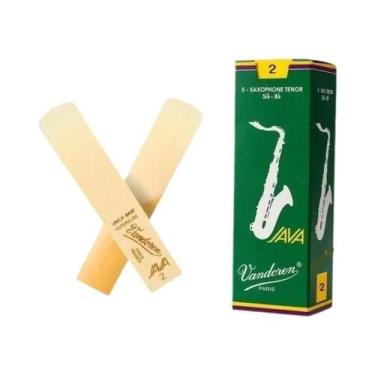 Imagem de Palhetas Para Saxofone Alto Tenor Vandoren Caixa Verde 10 Unidades 20 