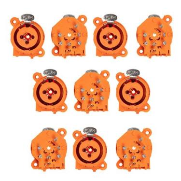 Imagem de Kit com 10 x Conector Combo Profissional Laranja - Cirilo Cabos