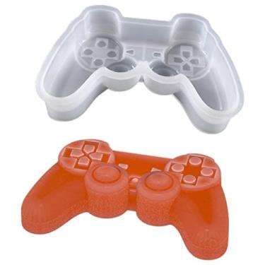 Imagem de Fdsfa de silicone para assar - controlador de jogo grande forma molde de bolo | Assadeira de silicone antiaderente de 7,5 polegadas para bolo de Natal, festa de aniversário de vídeo game Fdsfa