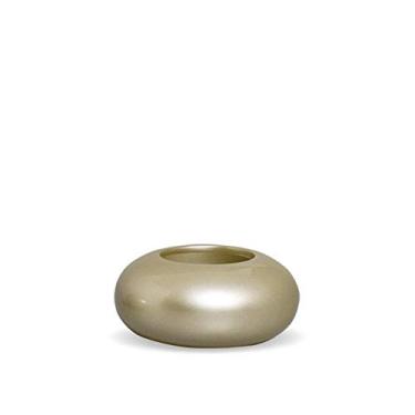 Imagem de Cachepot Redondo Vaso P Decoração Em Cerâmica Fendi Chrome