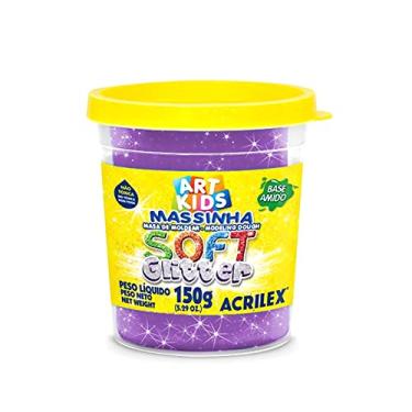 Imagem de MASSA P/MODELAR SOFT GLITTER 150G VIOLETA 207 / UN/ACRILEX