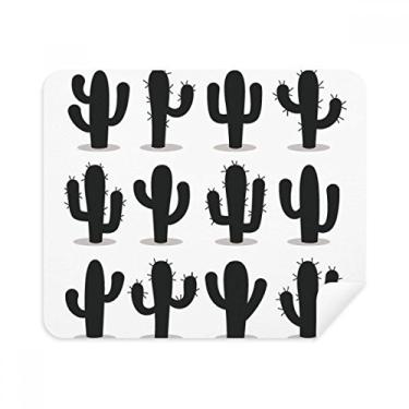 Imagem de Pano de limpeza com estampa de suculentas de cacto, 2 peças, tecido de camurça