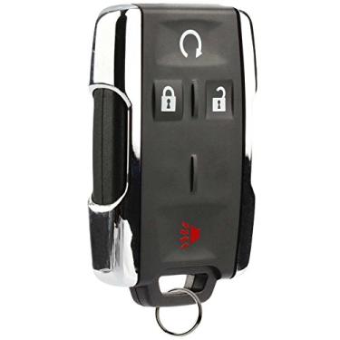 Imagem de Chaveiro Fob Keyless Entry Remote Start serve para Chevy Silverado Colorado/GMC Sierra Canyon 2014 2015 2016 2017 (M3N-32337100 Chrome)