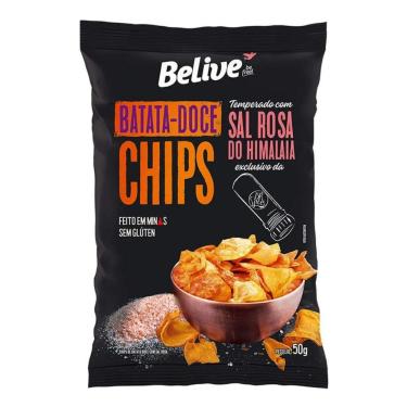 Imagem de Batata Doce Chips Belive Com Sal Do Himalaia 50G