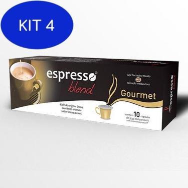 Imagem de Kit 4 Cápsulas Espresso Blend Gourmet - Compatível com Nespresso