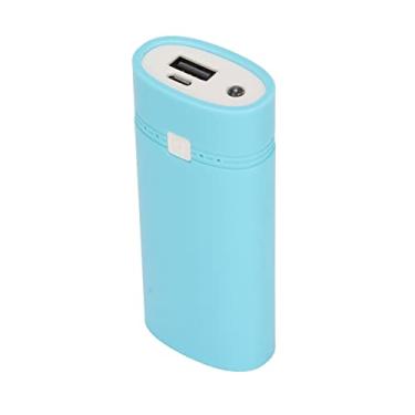 Imagem de Carregador portátil, caixa universal DIY USB Power Bank 2x18650 carregador de bateria Power Bank Shell para Smart(蓝色)