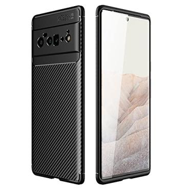 Imagem de For Google Pixel 6 Pro Carbon Fiber Texture Shockproof TPU Case