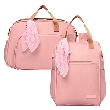 Imagem de Combo com Bolsa Grande e Mochila Pirulitando Encanto Rosa