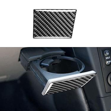 Imagem de JEZOE Co-piloto de fibra de carbono cadeado de caixa de armazenamento decoração capa adesivo guarnição decalque, para Nissan 350Z 2003-2009 acessórios do interior do carro