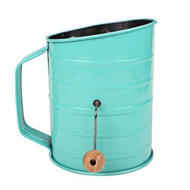 Imagem de Peneirador de farinha Webake de aço inoxidável com manivela rotativa