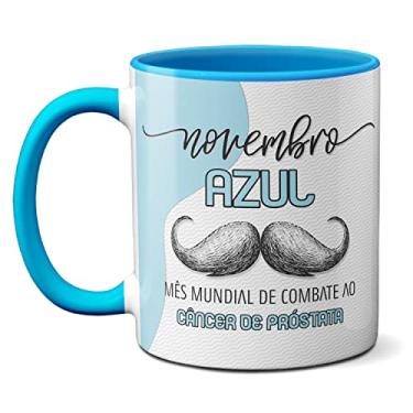 Imagem de Caneca Novembro Azul Mês Mundial Do Combate À Próstata (Azul)