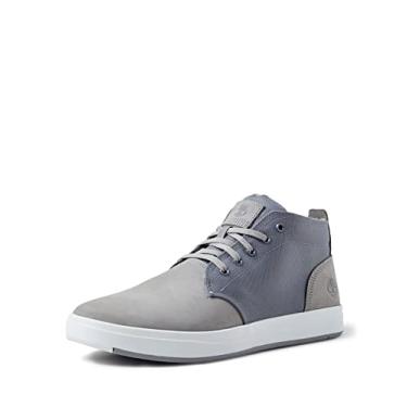 Imagem de Timberland Botas masculinas Chukka, Nobuck cinza médio, 39