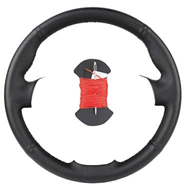 Imagem de OZEQO Capa de volante de carro personalizada DIY, apto para Citroen Berlingo 2008-2016 Jumpy 2009-2016 Toyota Proace 2016