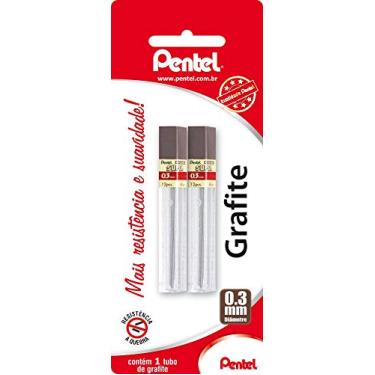 Imagem de Grafites Minas 0.3mm HB, Pentel, com 2 Tubos