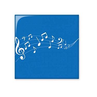 Imagem de Flappg 5-le Staff, Azulejo de cerâmica azul, decalque brilhante, pedra adornada de tijolos