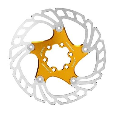 Imagem de Rotor de freio a disco flutuante de bicicleta de 16 cm com 6 discos de freio rotores para peças de reparo de mountain road bike (ouro)