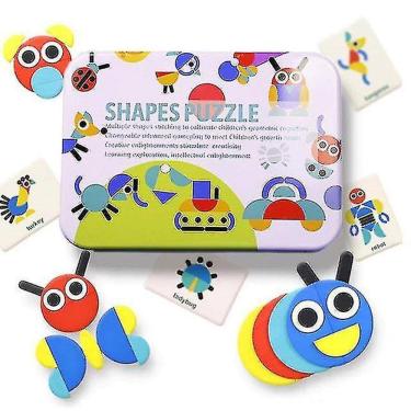 Imagem de Animal Shape 3d Puzzle Cognitivo Cor Aprendizagem Brinquedo Interagir