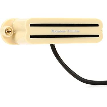 Imagem de Seymour Duncan SHR-1b Hot Rails Strat Bridge Humbucker Pickup para guitarra elétrica - Creme