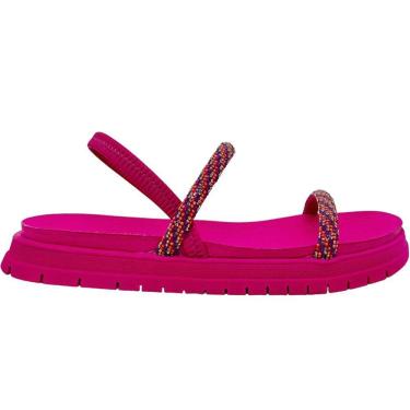 Imagem de Sandália Feminina Papete Casual Dia a Dia com Strass Calce Fácil Flatform Dakota Y6891