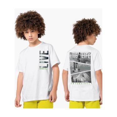 Imagem de Infantil - Camiseta Meia Malha Menino Lemon Branco  menino