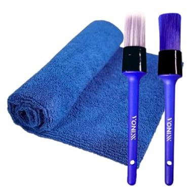 Imagem de Kit 2 Pincel vonixx de limpeza lavagem polimento pintura carro toalha
