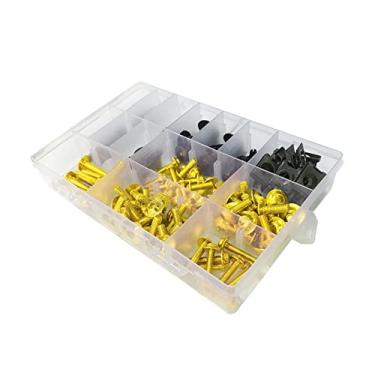 Imagem de Porca de roda para Z250 Z300 Z400 Z650 Z750 Z800 Z900 Z900RS Z1000 Z1000SX X300 650 1000 Parafusos de carenagem Kit de parafusos de fixação Tampas de porca de roda (Cor: Dourado)