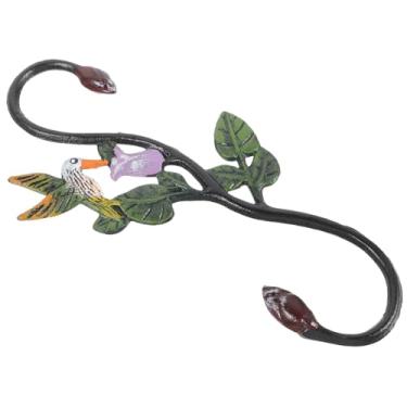 Imagem de Kisangel gancho de pássaro de ferro fundido ganchos para pendurar plantas gancho alimentador de beija-flor suporte para plantas vasos para plantas decoração de casa alimentar