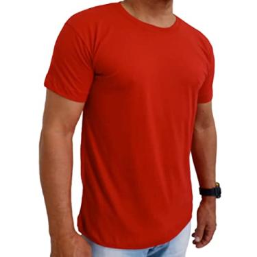 Imagem de Kit 5 Camiseta Masculina Casual Slim Fit Lisa algodão Atacado Revenda toq ref (M, Cinza Claro)