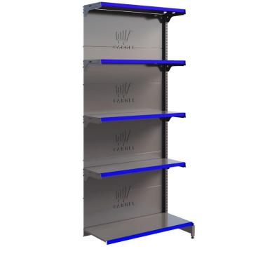 Imagem de Gôndola Fit 40 Parede 1 Continuação 2,02m Comercial Farmácia Loja - Amapá