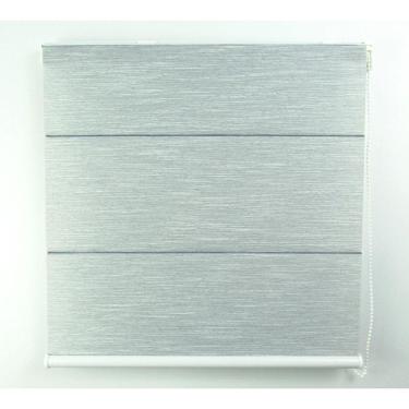 Imagem de Cortina Romana Napoles Translúcido Crisdan 1,60 Largura X 1,40 Altura Cinza