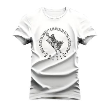 Imagem de Camiseta Algodão Confortável Malha Mácia Estampada Rodeio-Unissex