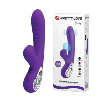 Imagem de Vibrador Sugador Estimulador Recarregável Com 4 Níveis De Sucção E 12 Modos De Vibração - 48 Combinacoes de Vibracao - 22 X 4 Cm PRETTY LOVE JERSEY Rabbit G-SPOT e CLITORIS