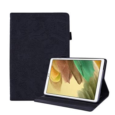 Imagem de YBFJCE Capa para Samsung Galaxy Tab A7 Lite 8,7 polegadas 2021, capa protetora fina com suporte para lápis, capa fólio de couro PU premium para Samsung Galaxy Tab A7 Lite 2021 (SM-T220/T225), preta