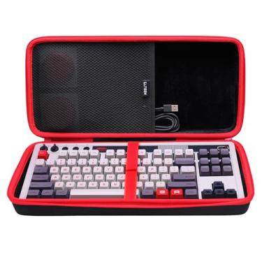 Imagem de LTGEM Capa compatível com teclado mecânico para jogos 8Bitdo Retro 87 teclas (interior: 38,9 cm x 17 cm x 3,3 cm), apenas capa