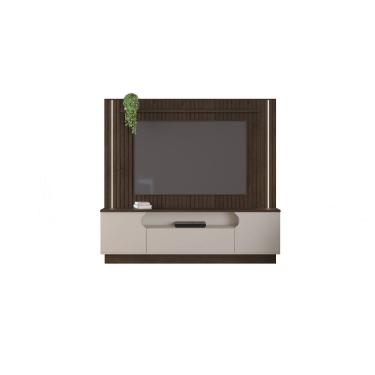 Imagem de Estante Home Ripado com LED para TV até 65 Polegadas 2 Portas 1 Gaveta Afago JCM