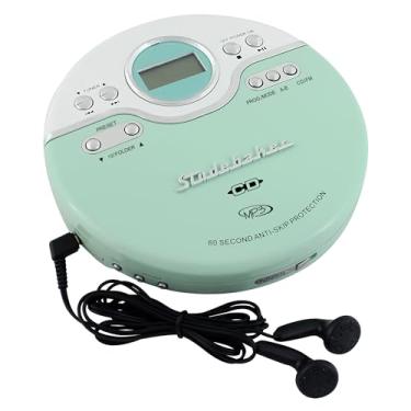 Imagem de Studebaker SB3703MW CD Player pessoal AM/FM retrô joggable - menta/branco