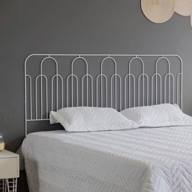 Imagem de Cabeceira para Cama Aramada Triunfo - Queen Branco