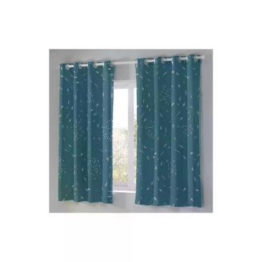 Imagem de Cortina Bella Janela 260x170 cm Kids Tecido Corta Luz Constelação
