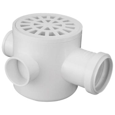 Imagem de Caixa Sifonada Redonda 100X100X50 Branca Krona