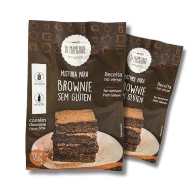 Imagem de 2 un. Mistura para Brownie Di Mangiare 450g Sem Glúten, Sem Leite e Sem Ovo