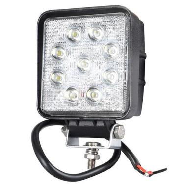 Imagem de Farol De Milha 9 Leds 27w 10/30v Off Road Moto Carro Iluminação Automo